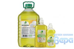 Средство для мытья посуды ECONOM 5кг (бутыль) Лимон NeoLine