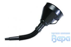 Воронка пластиковая с гибким носиком D=140 мм (черная)