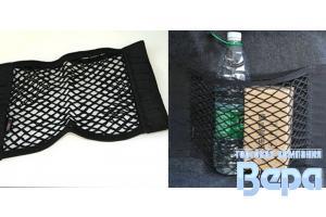 Органайзер в багажник сетка на липучке, 1 отдел, 40*25см