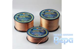 Кабель акустический BLUE LIGHT (2 x 1.50мм.кв) в бухтах 100м прозрачный