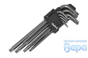 Набор ключей TORX  9 пр. T10-T50 Г-образных Dollex