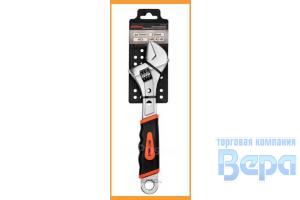 Ключ разводной 0-36мм L=250мм с двухкомпонентной рукояткой AV Steel