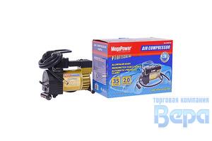 Компрессор MEGAPOWER 14001A (35л/мин,14А) с авт.фикс.давл.100PSI/12V с сумкой