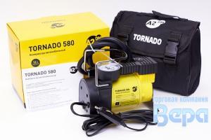 Компрессор TORNADO 580 (35л/мин;14А) металл. корпус  в сумке