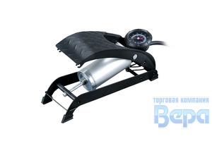 Насос ножной 1-цилиндр c манометром (55х100мм)