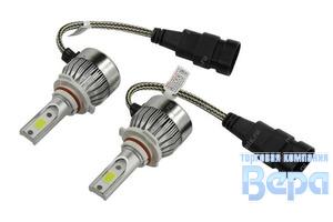 Лампа диод HB4 (9006) COB Standart 12V 2400lm, радиатор охлаждения