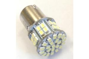 Лампа диод Т25-06 (BA15s - 1-контакт.) 50SMDх3014 WHIITE (повортники, стопы)