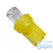 Лампа диод Т10 (W5W) б/цок. 1LED  YELLOW