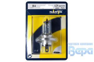Лампа H 4 (P43t-38)  60/55W 12V (блистер)