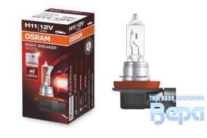 Лампа H11 (PGJ19-2) 55W 12V +100% NIGHT BREAKER SILVER (ORIGINAL)