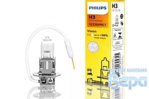 Лампа H 3 (РK22s)  55W 12V + 30% Vision