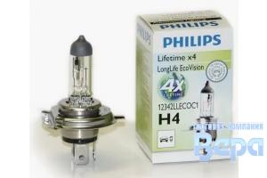 Лампа H 4 (P43t-38)  60/55W 12V LONG LIFE ECO VISION