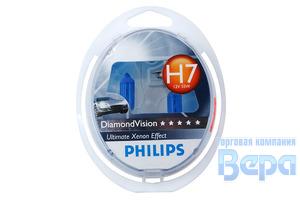 Лампа H 7 (PX26d)  55W 12V DIAMOND VISION 5000К (блистер)