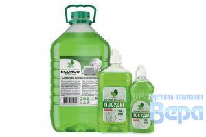 Средство для мытья посуды ECONOM 5кг (бутыль) Зелёное яблоко NeoLine