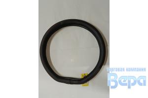 Оплeтка "М" (38 см) Эко-кожа снизу прямая на Китайские авто (черный/коричневая вставка)