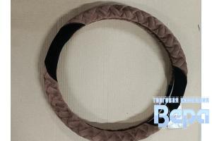 Оплeтка "М" (38 см) Велюр (коричневая/черная вставка)