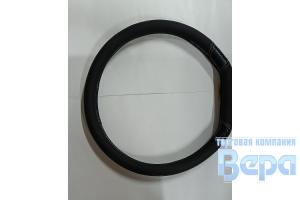 Оплeтка "М" (38 см) Эко-кожа снизу прямая на Китайские авто (черный/белая строчка)