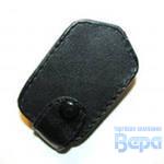 Чехол для брелока SL C4/C6/C9 ''классика'',мягкий с кнопкой,кожа черная