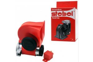 Сигнал звук. ракушка 2-тон.(d=110мм) NAUTILUS красный RED пневмат.(110мм 680/530Hz) ГРОМКИЙ!