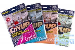 Салфетка-микрофибра для стекол и зеркал 36 х 65 см CRYSTAL 300г/м