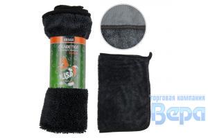 Салфетка-микрофибра 32 х 43 см, 600г/м суперплотная, высокий ворс Li-Sa