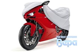 Чехол (тент) на мотоцикл "L" (216 х 80 х 130см) Серебристый Sportbike