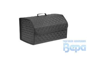 Органайзер в багажник-КЕЙС (53х30х30см) Черный ткань оксфорд стеганный