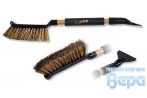 Щетка зимняя со скребком  распуш.щетина (52 см) золотая версия GOLDEN LINE