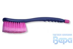 Щетка для мытья авто с краном подачи воды под шланг ( 37см) Car brush. -распуш.щетина