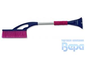 Щетка зимняя со скребком  распуш.щетина (74см) поролоновая ручка мягкая
