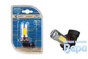 Лампа диод HB4 (9006) CREE'линза'+4 EPISTAR WHITE 12/24V,диоды залитые с кристаллами.