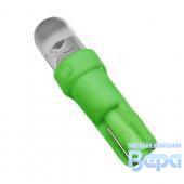 Лампа диод Т 5 (W2.0x4.6d) б/цок приборная GREEN (полусфера)