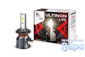 Лампа диод H 1 наночип csp seoul Ultinon 12V 4500lm 5000K, радиатор охлаждения