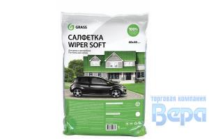 Салфетка-микрофибра 40 х 40 см 'GraSS' удерж.грязь WIPER SOFT (100% микрофибра)