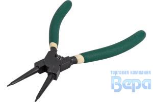 Съемник внешних стопорных колец (щипцы прямые) 280мм на блистере ROCKFORCE