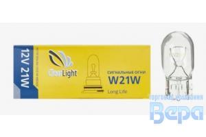 Лампа W21W (W3*16d) ) б/цок 12V ClearLight
