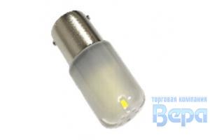 Лампа T25 (BAY15d - 2-контакт.) 18SMDх3030 матовая линза 12V