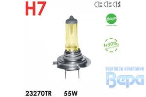 Лампа H 7 (PX26d)  55W 12V + 30% Halogen Trofi (желтая)