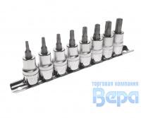 Набор насадок  8пр. 3/8" TORX T15-T50 JTC