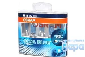 Лампа H11 (PGJ19-2) 55W 12V COOL BLUE INTENSE (евробокс/2шт)