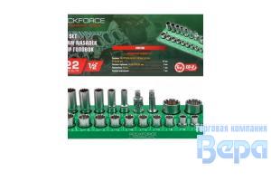 Набор головок 22пр. 1/2"DR 6-гранных универсальный профиль (10-32мм)