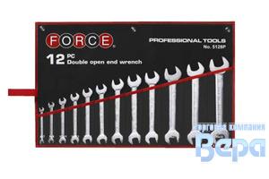 Набор ключей рожковых 12 пр. 6-32мм (на полотне) ROCK FORCE