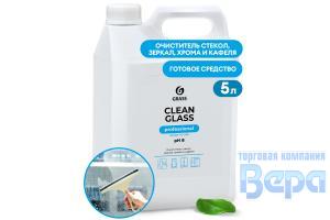 Очиститель стекол Clean Glass Prof 5л (канистра) GraSS зеркал, пластика, хрома и кафеля