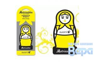 Ароматизатор-подвеска бумажный 'МАТРЕШКА-'MATRIOSHKA' Пина Колада