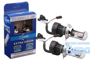 Лампа ксеноновая H 4 4300К Xenite Extra Vision H/L (переключение ближний/дальний)+30% (к-т/2шт)