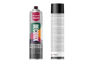 Краска ГРУНТ универсальный акриловый (аэрозоль) 780 мл. ПРОФ. Чёрный