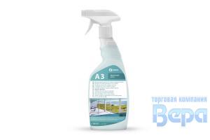 Очиститель стекол A3 Clean Glass 600мл (триггер) GraSS зеркала, кафель A3 APARTAMENT SERIES