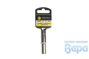 Головка 3/8" DR 11мм 6-ти гранная глубокая (c держателем) ЭВРИКА