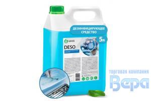 Средство дезинфецирующее DESO 5кг (канистра) для дезинфекции поверхностей и оборудования GraSS