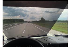 Штора тонировочная рулонная (130 х 58 мм)  5% на присосках